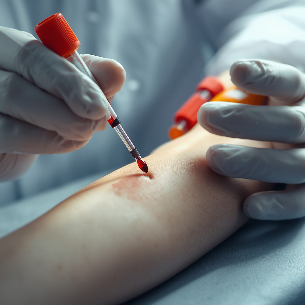 Hematolog — pobranie krwi